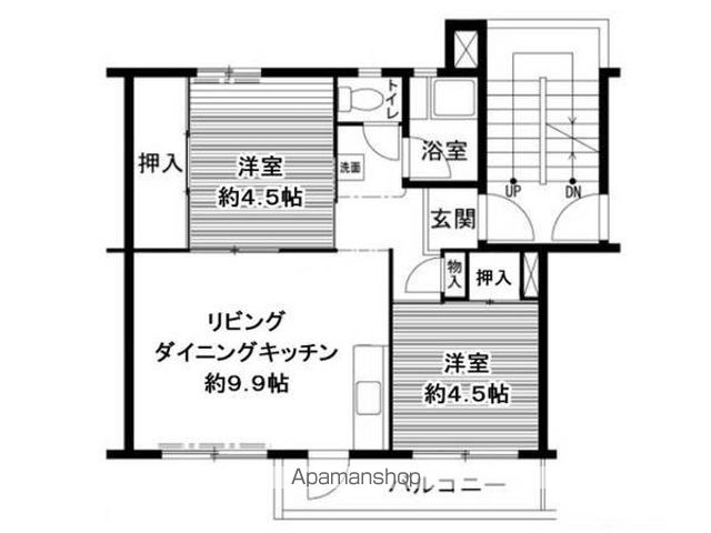 【和歌山市善明寺のマンションの間取り】