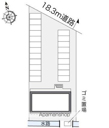 レオパレス津島マンション第３[1K/22.35m2]の駐車場