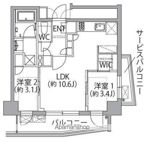 【レスピール蓮根の間取り】