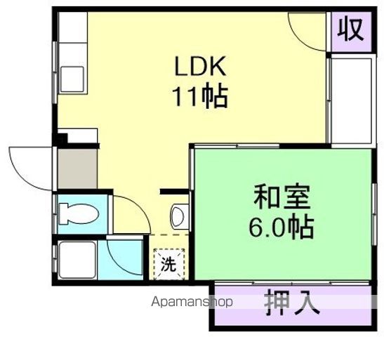 【和歌山市上野のマンションの間取り】