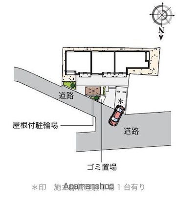 レオネクストクラージュ[1K/26m2]の配置図