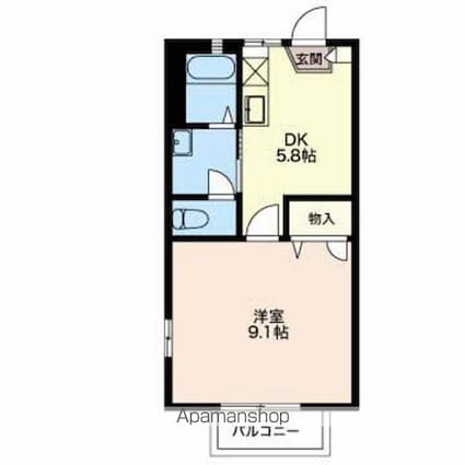 メゾン・ド・ルミエールＡ・Ｂ[1DK/32.24m2]の間取図