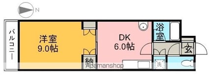 第７水野マンション[1DK/33.6m2]の間取図