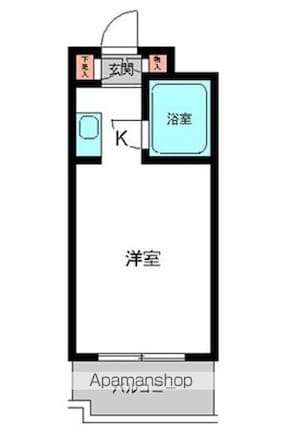 ユースフル中野坂上[1R/16.5m2]の間取図