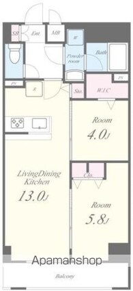 ＪＰＴ　ＲＥＳＩＤＥＮＳＥ[2LDK/52.4m2]の間取図