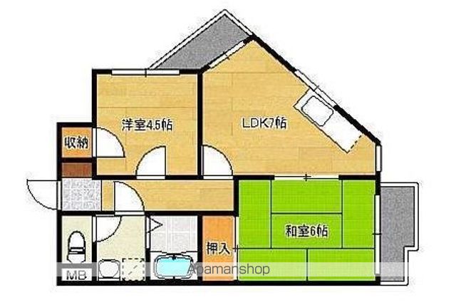 パールマンション長尾の間取り写真