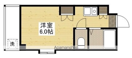 ＮＩＫＫＥＩ南竹屋２ｎｄ[1R/21m2]の間取図