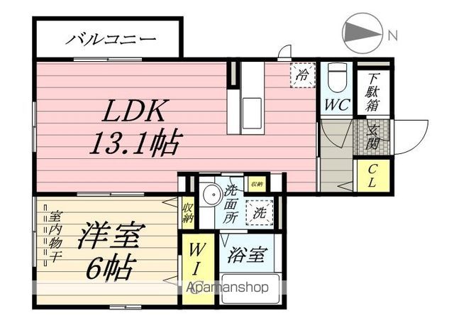 【立川市若葉町のアパートの間取り】