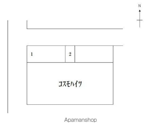 和歌山県和歌山市黒田[1K/18.65m2]の配置図