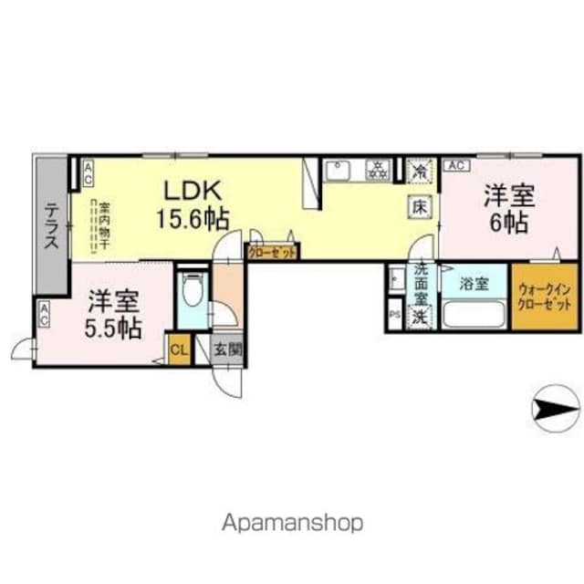 仮称）世田谷区大蔵１丁目ＰＪ工事[2LDK/60.12m2]の間取図