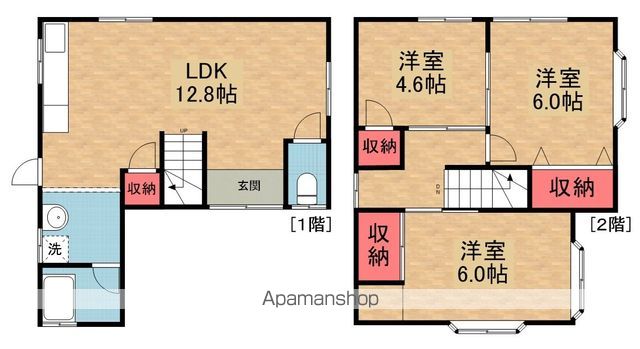 招堤中町1丁目戸建の間取り写真