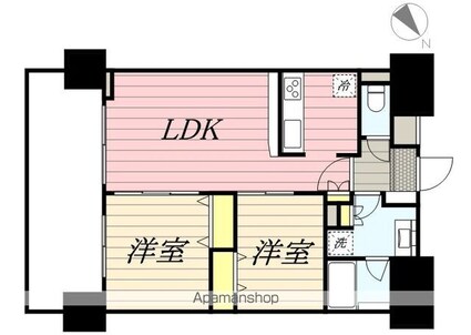 ラグゼナ流山おおたかの森[2LDK/56.55m2]の間取図