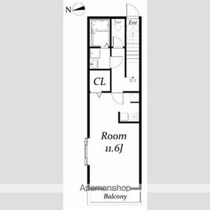 パティオ赤坂[1R/33.33m2]の間取図