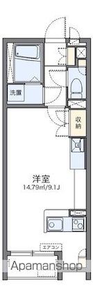 レオネクストサン　トラップ郡山[1R/26.5m2]の間取図