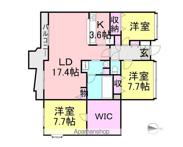 アステリ与野本町弐番館の間取り写真