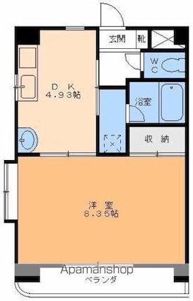 クオリア高砂[1DK/30.4m2]の間取図