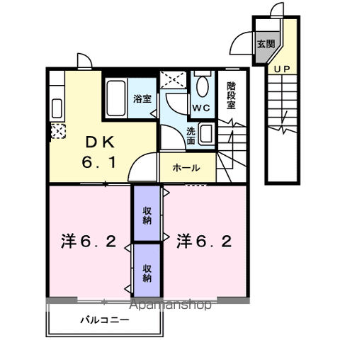 アーバンハイツⅡの間取り