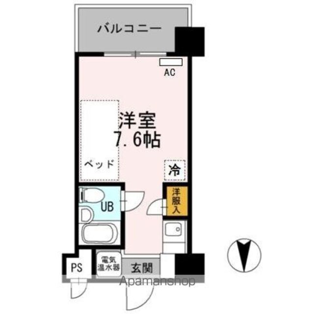 ベルハウス[1R/17.41m2]の間取図
