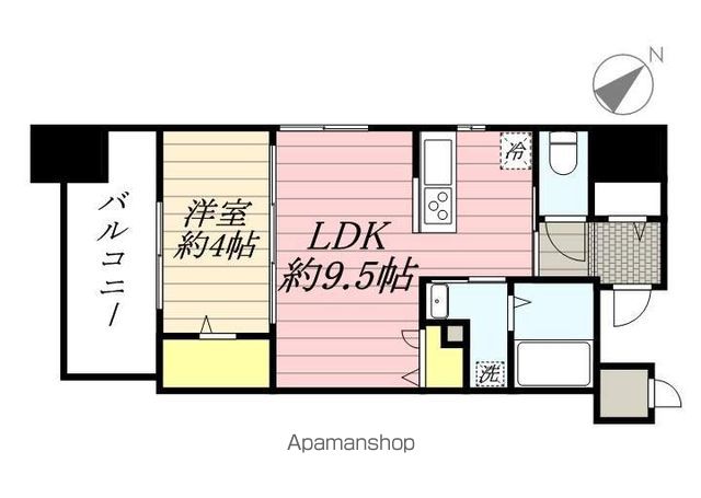 福岡市中央区舞鶴のマンションの間取り