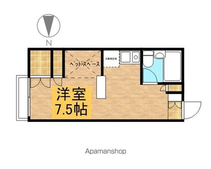 キャンパスクラブ[1R/21.73m2]の間取図