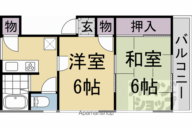 大山崎マンションの間取り写真