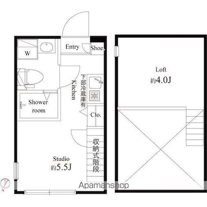 ハーモニーテラス西瑞江[1R/13.44m2]の間取図