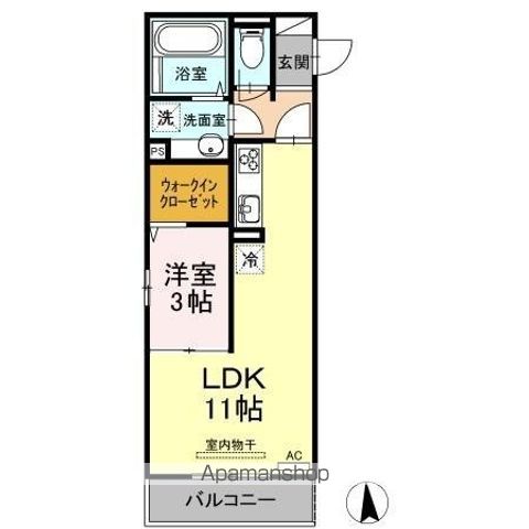 カンパーナ勝山の間取り写真