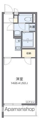 クレイノグローリアⅣ[1K/28.31m2]の間取図