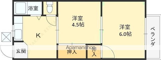 笠屋荘の間取り写真