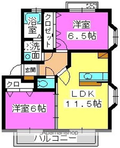 メロディハイツ原の間取り