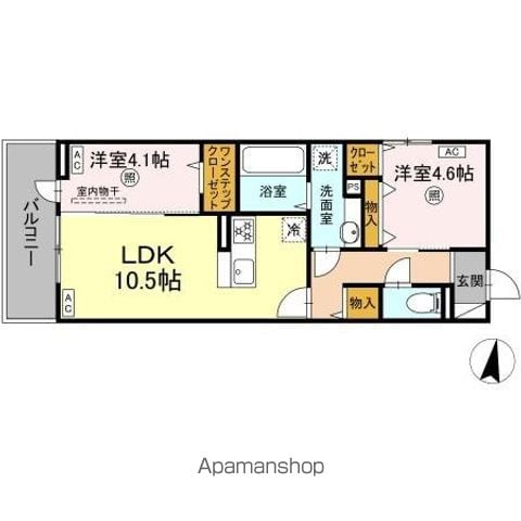 DーROOM 369の間取り写真
