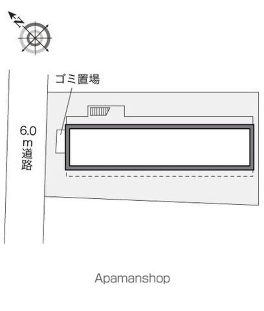 レオパレスサンボーン[1K/20.28m2]の配置図