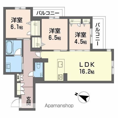 【シャーメゾン鳥飼の間取り】