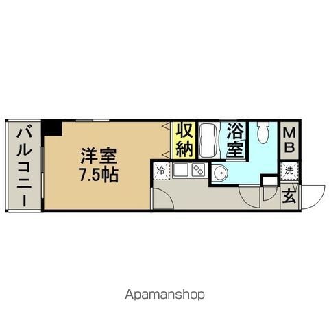 ピュアドームリバーサイド天神の間取り写真