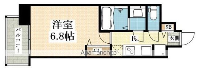 プレサンス江坂クォーレの間取り写真