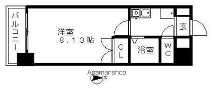 サンハイツドリーム[1K/23.51m2]の間取図