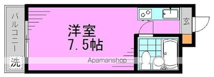 東京都杉並区成田東５丁目[1R/16m2]の間取図