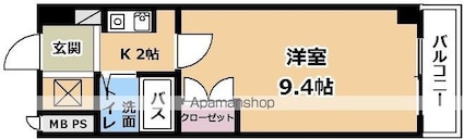 ＢＥＬ　ＰＡＬＡＺＺＯ[1K/22.68m2]の間取図
