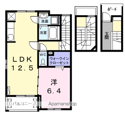 ラフレシール[1LDK/54.17m2]の間取図