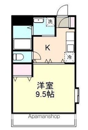 コスモ２１[1K/30.1m2]の間取図