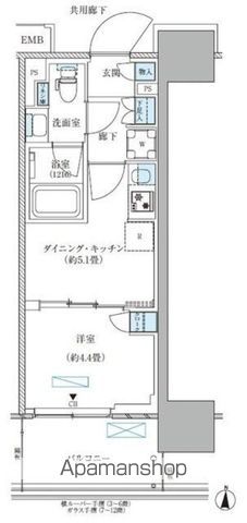 パークアクシス西大島コンフォートスクエアの間取り写真
