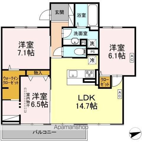 GREEN LINKSの間取り写真