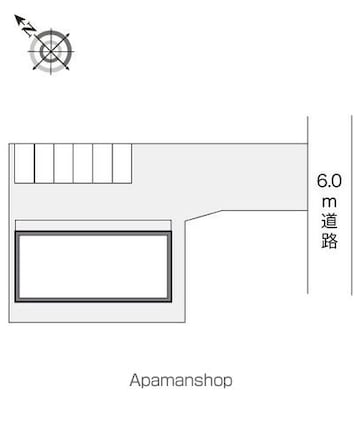 レオパレスシャルマン　浅野Ⅰ[1K/26.08m2]の配置図