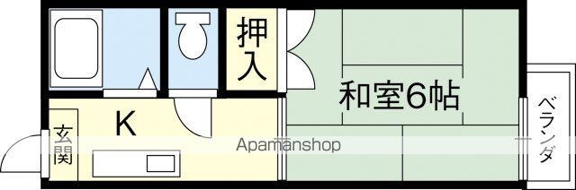 栄谷ハイツⅠ[1K/19.8m2]の間取図