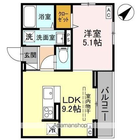 三郷1丁目DーROOMの間取り写真