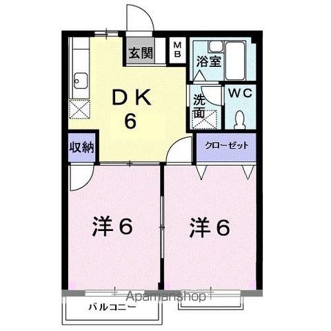エルディム川西の間取り写真