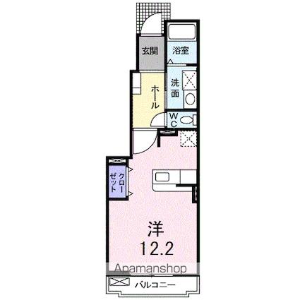 桜壱番館[1R/32.9m2]の間取図