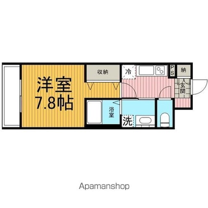 メゾン　ド　ジュネス[1K/25.08m2]の間取図