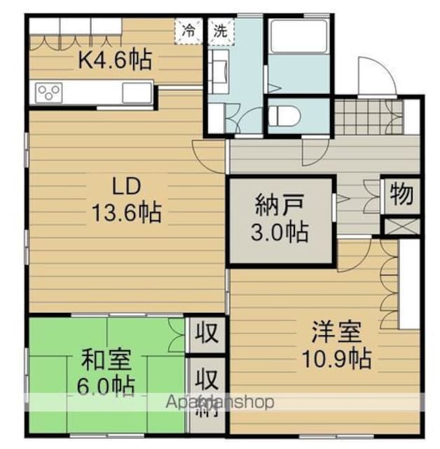 東京都世田谷区粕谷４丁目[2LDK/90m2]の間取図