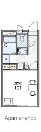 レオパレス薫峰[1K/20.28m2]の間取図